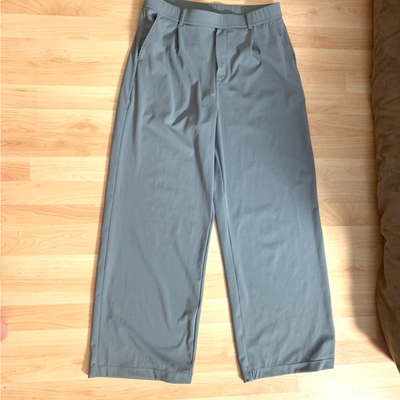 HALARA Pants - HALARA Wide-Leg Stretch Pants Slate Gray Size Large